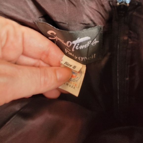 Patty O'Neil vintage 80's polka dot dress Size 8 - Picture 6 of 6